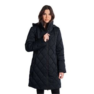 Lole Le Diamond Women's Black Quilted Insulted Coat Jacket Size XL